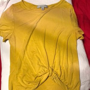 Yellow crop top